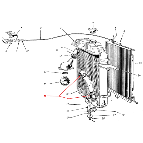 Шланг радиатора нижний отводящий ГАЗ М20, 69, 12 Шланг радиатора нижний отводящий ГАЗ М20, 69, 12