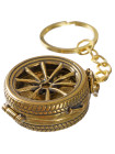 Брелок бронзовый Монетница - колесо