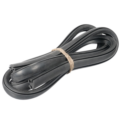 Уплотнитель лобового и заднего стекла Москвич 408, 412, 2140, ИЖ - под хромированный оклад Уплотнитель лобового и заднего стекла Москвич 408, 412, 2140, ИЖ - под хромированный оклад