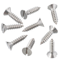 Винт 4 мм самонарезающий нержавеющий потайной шлиц