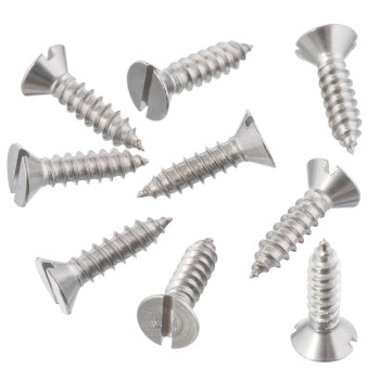 Винт 4 мм самонарезающий нержавеющий потайной шлиц