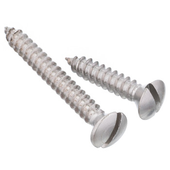 Винт 4 мм самонарезающий нержавеющий полупотайной шлиц