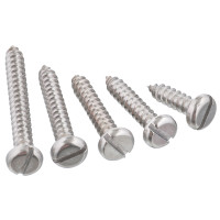 Винт 4 мм самонарезающий нержавеющий с плоской головкой шлиц