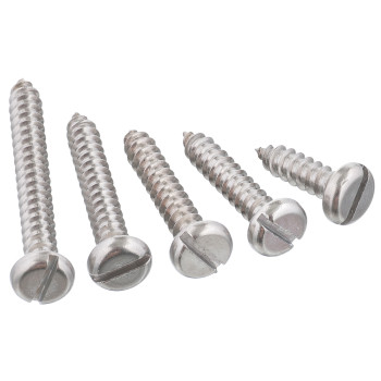 Винт 4 мм самонарезающий нержавеющий с плоской головкой шлиц