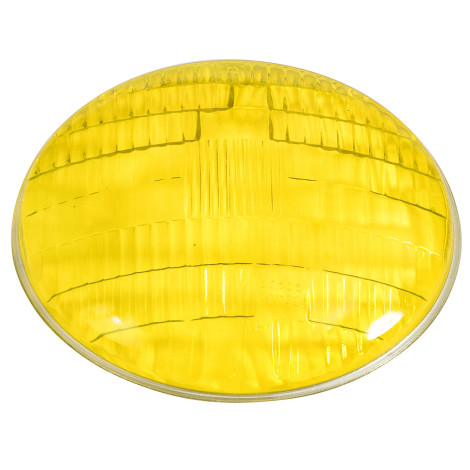 Стекло фары ФГ 105 ГАЗ, ЗАЗ, Москвич - желтое Стекло фары ФГ 105 ГАЗ, ЗАЗ, Москвич - желтое