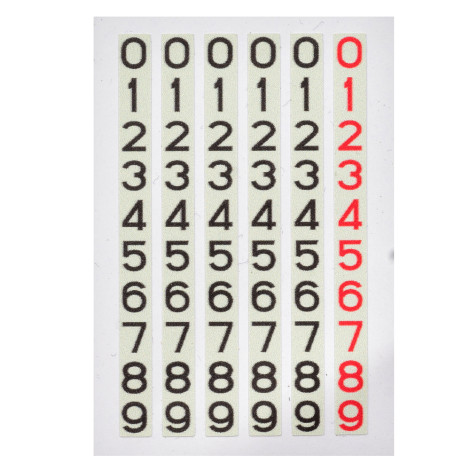 Цифры счетчика спидометра ГАЗ 21 Цифры счетчика спидометра ГАЗ 21