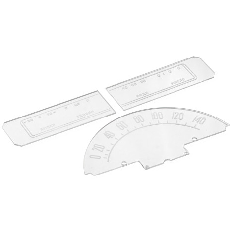 Стекла приборной панели ГАЗ 21 - комплект