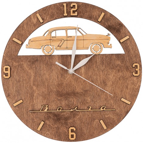 Часы деревянные ГАЗ 21 Волга