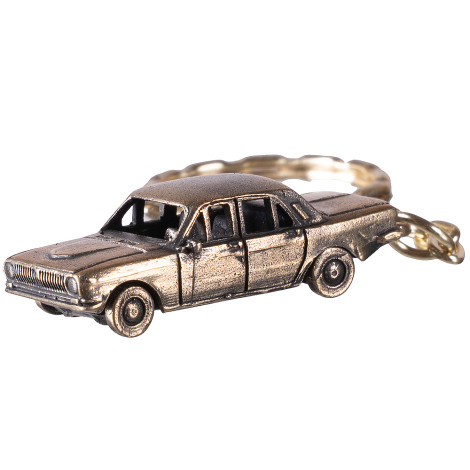 Брелок бронзовый ГАЗ 24 Волга - малый улучшенный Брелок бронзовый ГАЗ 24 Волга - малый улучшенный
