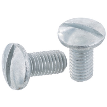 Винт М8х16 оцинкованный с плоской головкой шлиц