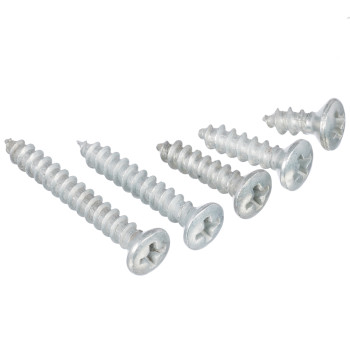 Винт 4 мм самонарезающий оцинкованный полупотайной крест