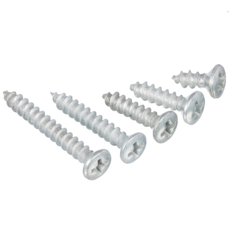 Винт 4 мм самонарезающий оцинкованный полупотайной крест