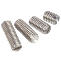 Винт М3 нержавеющий установочный шлиц