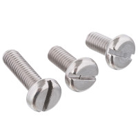 Винт М4 нержавеющий с плоской головкой шлиц