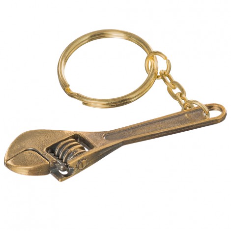 Брелок бронзовый Ключ разводной