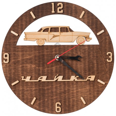 Часы деревянные ГАЗ 13 Чайка