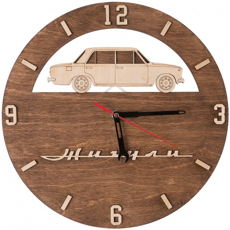 Часы деревянные ВАЗ 2101