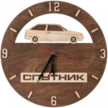 Часы деревянные ВАЗ 2108 Спутник