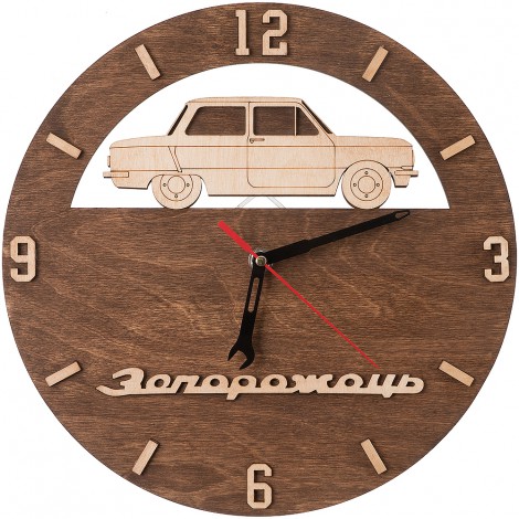 Часы деревянные ЗАЗ 968 Запорожец