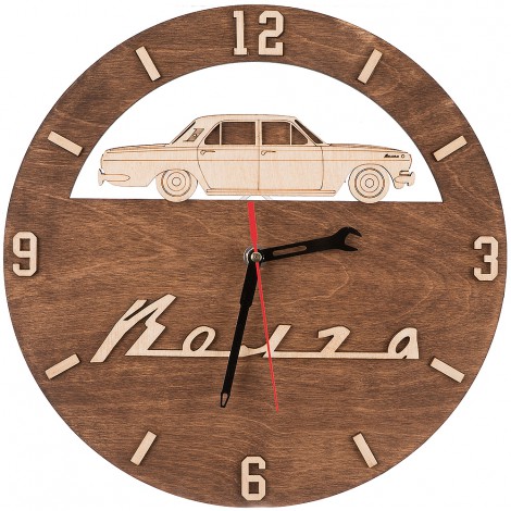 Часы деревянные ГАЗ 24 Волга