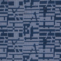 Ткань синяя "абстракция №2" ГАЗ 21 третьей серии