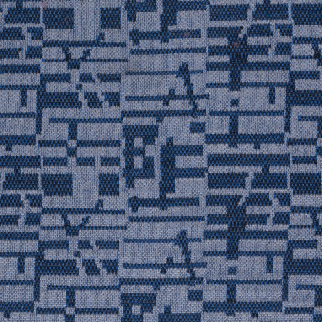 Ткань синяя "абстракция №2" ГАЗ 21 третьей серии