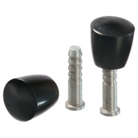 Пластик ручек стеклоподъемников ЗАЗ 965, 966 в сборе - черный