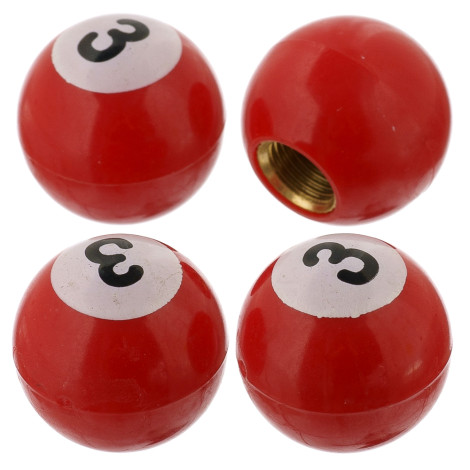 Колпачок ниппеля - бильярдный шар №3 - комплект Колпачок ниппеля - бильярдный шар №3 - комплект
